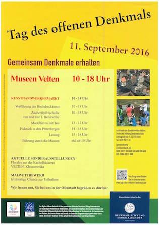 Tag des offenen Denkmals Velten 2016