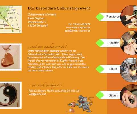 Einladung, B