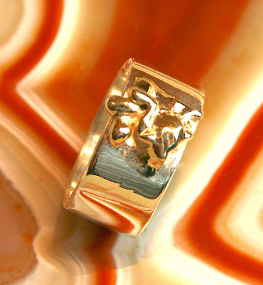 Silberring, Gold